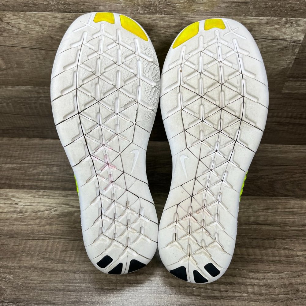 Nike Free RN Flyknit Yellow Womens US Size 10 EUR 42 842546-700 Running Shoes - Picture 9 of 10